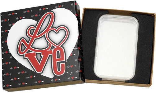 SilverTowne Natural Kraft Paper Gift Box with Love Arrows Box Sleeve & Capsule - Product Packaging [Add $5.00]